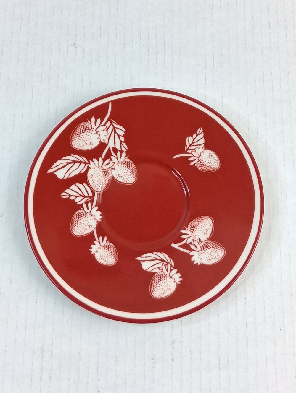 Starbucks 2007 Red Strawberry Saucer Dish Plate
